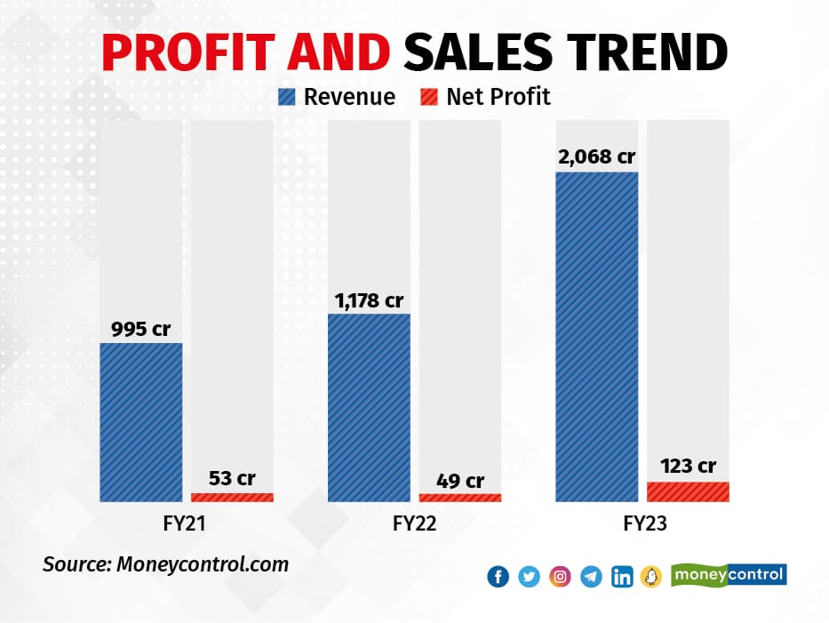 Profit and sales trend