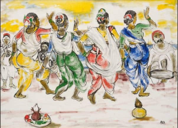 KH Ara's oil on canvas from the 1960s.