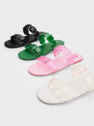 See-Through Geometric Mules from Charles & Keith