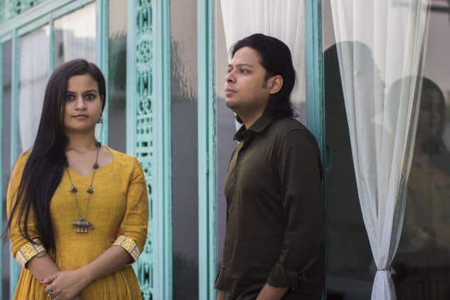 Pavithra Chari and Anindo Bose of the Delhi band Shadow and Light. (Photo: Ishani Das)