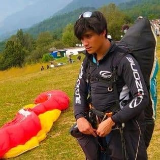 Sunith Rao's landing in Bir.