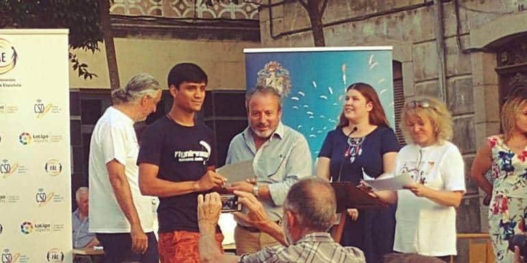 Sunith Rao at a competition in Piedrahita, Spain.