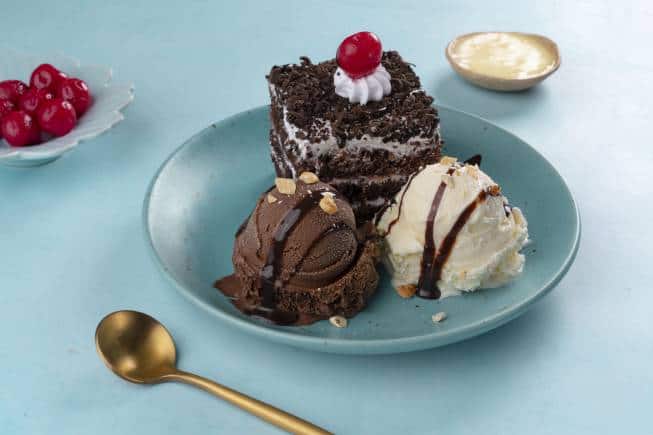 Blackforest special at Lakeview Milk Bar.
