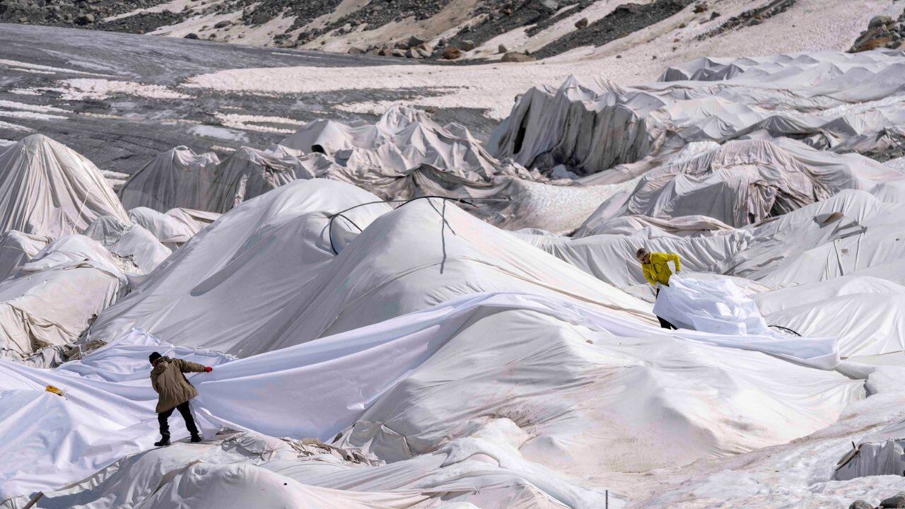 Last year, Swiss glaciers shed more than 6% of their volume, frightening scientists who say a loss of 2% would once have been considered exceptional. If this continues at this rate then by the end of this century the Alpine glaciers are anticipated to disappear. (Image: AP)