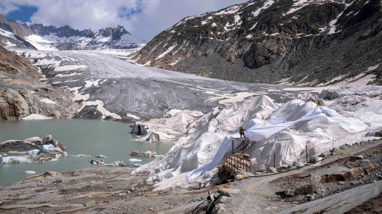 Unfortunately, alpine glaciers that were formed over centuries and are a scenic delight across Switzerland, are disappearing at an alarming rate due to human-caused climate change. So in a bid to save these glaciers, members of the Swiss Federal Institute of Technology are keeping an eye on what's left, before they completely disappear. (Image: AP)