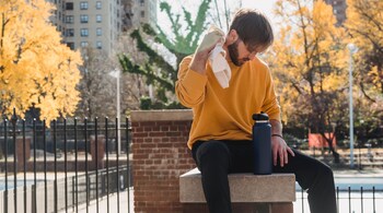 The body loses some heat directly to the air around us and some through breathing, but most heat is lost through sweating; as when the sweat on our skin evaporates, it takes in energy from our skin and the air around us in the form of latent heat. (Photo: Mary Taylor via Pexels)