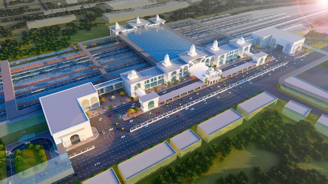 The redeveloped station will be spread over a concourse measuring 6,300 square metres with seating capacity of 3,500 for passengers, as per reports. (Image: ANI)