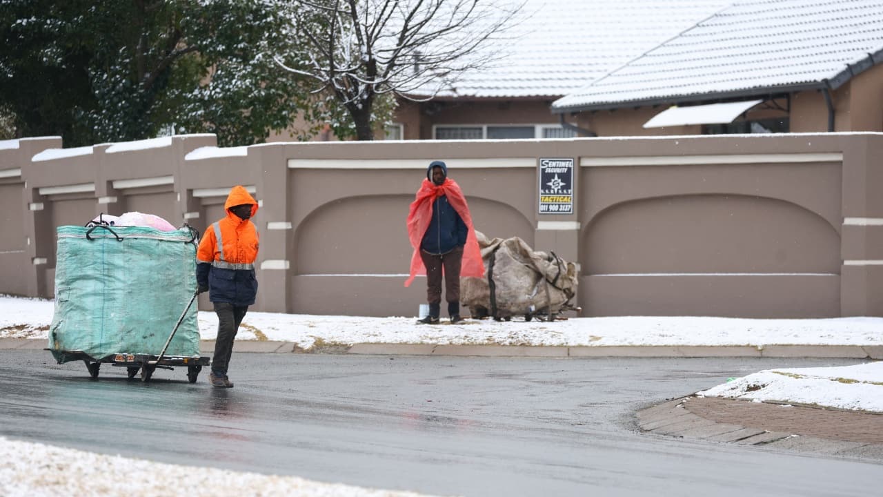 But for others, like delivery driver Chenjerai Murape whose motorbike would not start, the snow made life difficult. &quot;I'm trying to warm the engine so that it can start ... otherwise I will kick the bike all day,&quot; he said. (Source: Reuters)