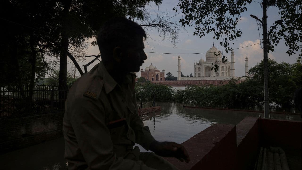 CWC data also indicates that its station near the monument recorded the river's highest flood level that year at 154.76 metres. Visuals from the area on July 18 showed the red sandstone boundary wall of the Taj Mahal surrounded by muddy water, with pieces of garbage floating in it, the mausoleum itself looming over the scene, untouched by the river.