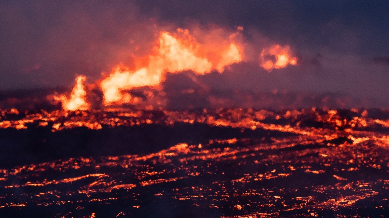 Iceland volcano erupts with lava and noxious gases, tourists warned to ...