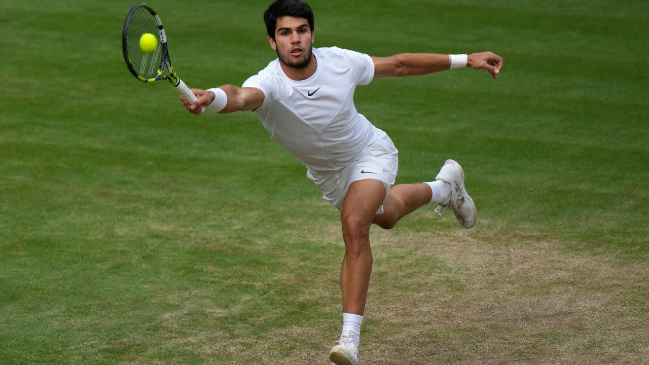 In Pics: Carlos Alcaraz wins men’s single Wimbledon final against Novak ...