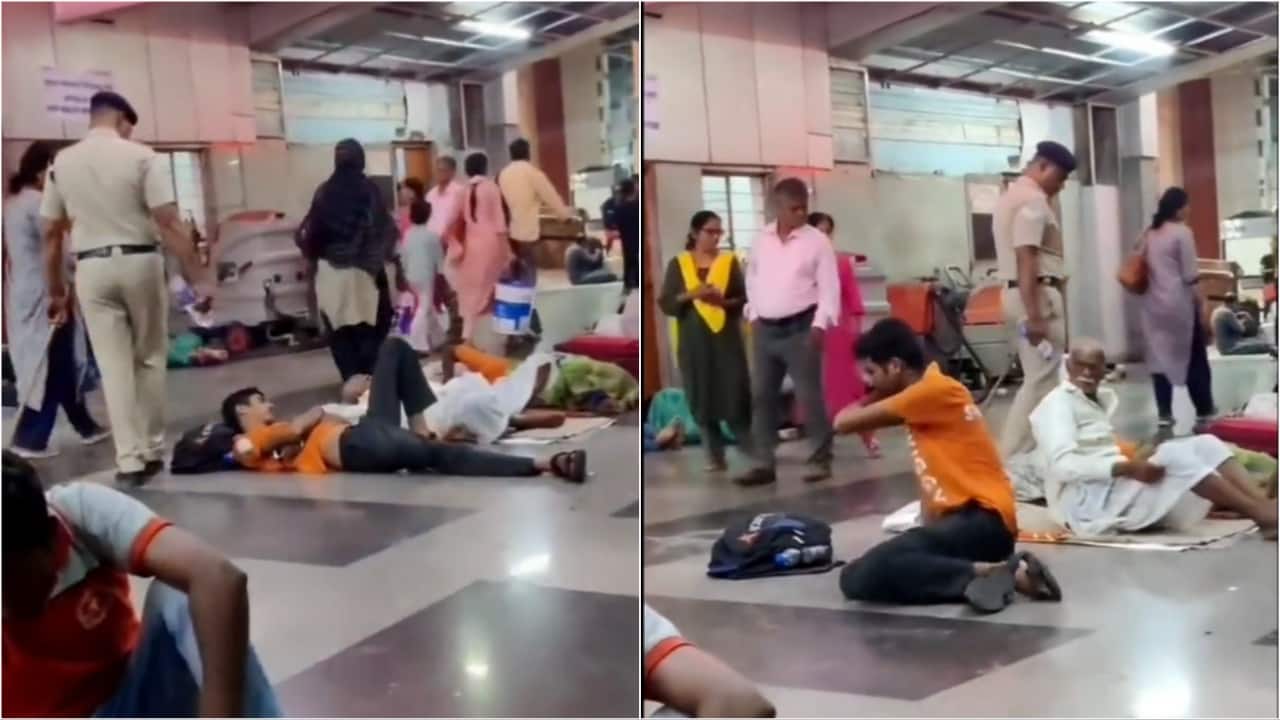 Pune cop throws water on people sleeping on platform. ‘RIP humanity,’ says Twitter