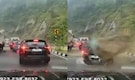 Huge boulder slides down hill, crushes car in Nagaland horror