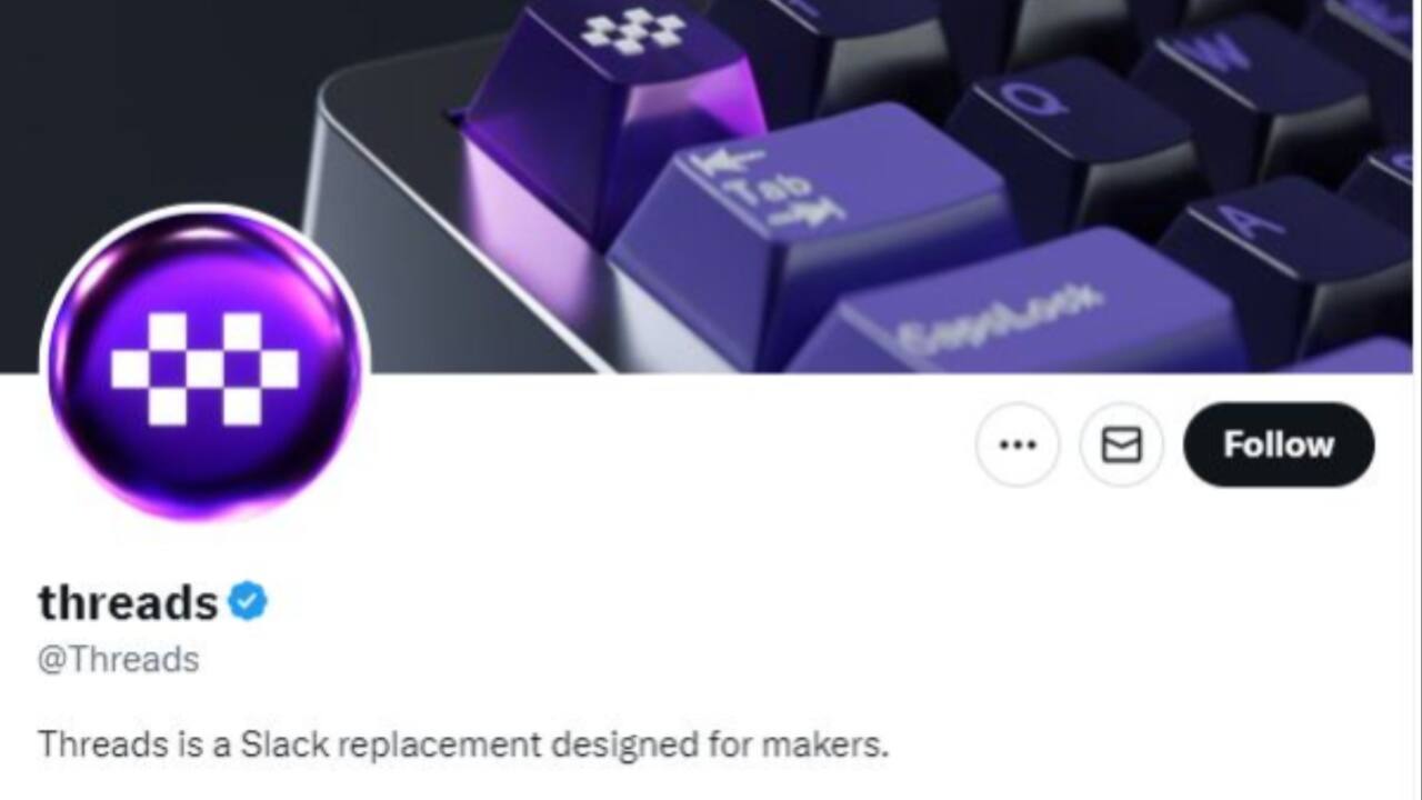 'We have no affiliation with Meta' clarifies Thread. This one is Slack's alternative