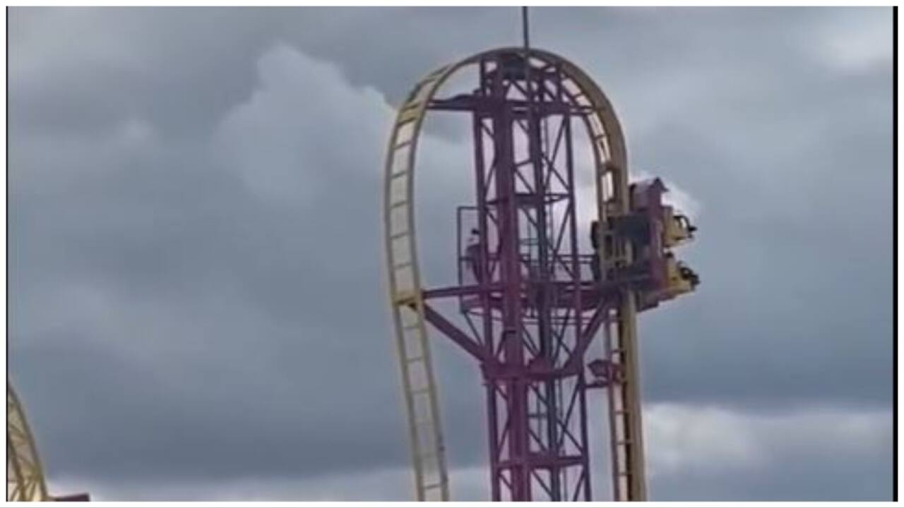 People left stranded mid air after 72 feet high rollercoaster