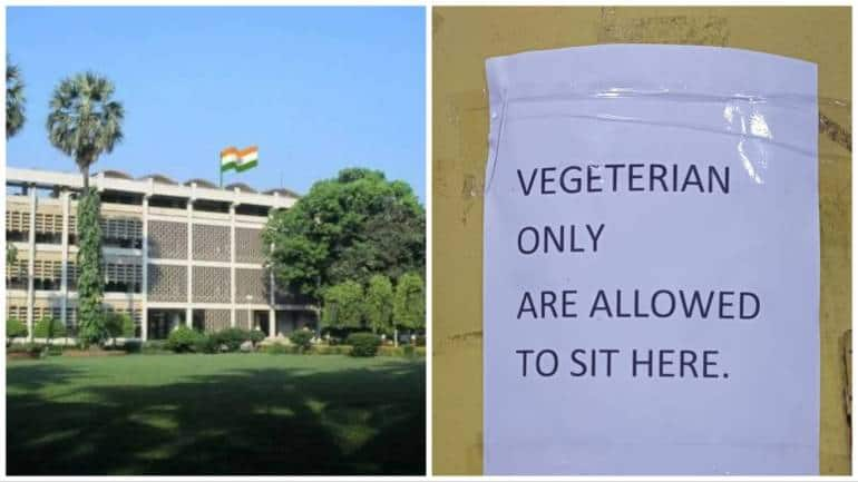 IIT Bombay's 'vegetarian Only' Poster Causes Outrage, Hostel Secretary ...