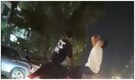 Men sit and drink on top of a car in Ghaziabad, arrested. Video