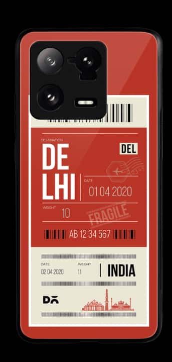 Daily Objects City Tag Glass Case for Xiaomi 13 Pro