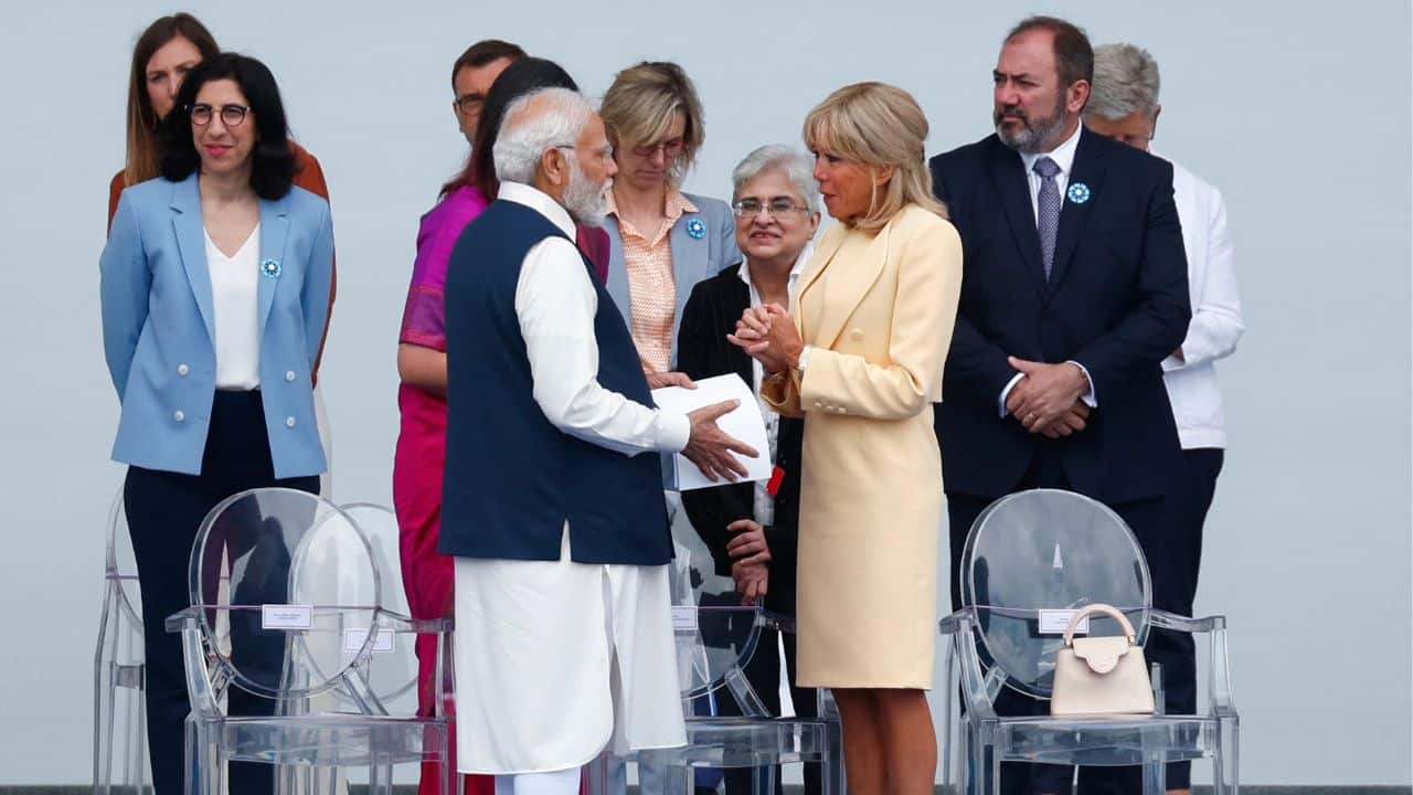 Prime Minister Narendra Modi of India will be the guest of honour at the July 14 military parade, which marks the beginning of France's national day celebrations. Close defence relations between France and India will be highlighted by the presence of Indian troops and French-built fighter jets flying over India. (Image : AP)