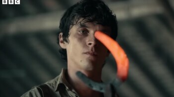 Fionn Whitehead as Pip in the latest BBC adaptation of Great Expectations. (Screen grab)