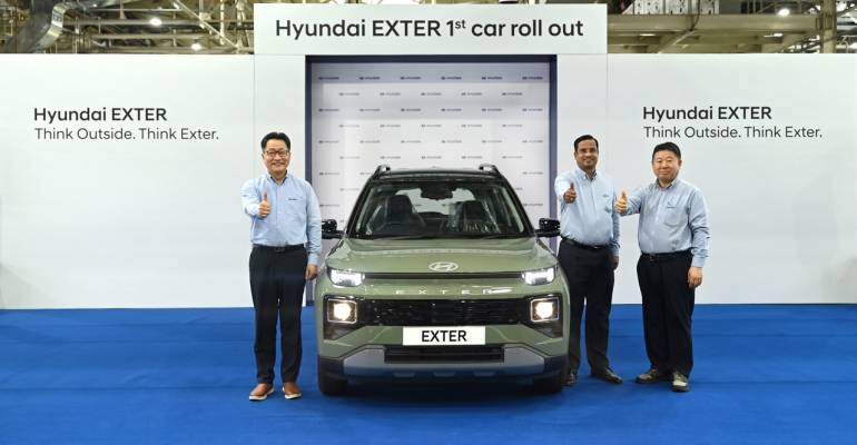 Hyundai rolls out Exter with Rs 5.99 lakh price tag, records 10,000 bookings - Vimarsana News