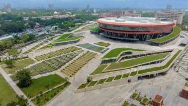 The redeveloped complex of India Trade Promotion Organisation's (ITPO) Pragati Maidan, which will host India's G20 leaders’ meetings in September, will be inaugurated on July 26, the Commerce Ministry said on July 23. The complex is likely to be inaugurated by Prime Minister Narendra Modi. (Image: Moneycontrol)