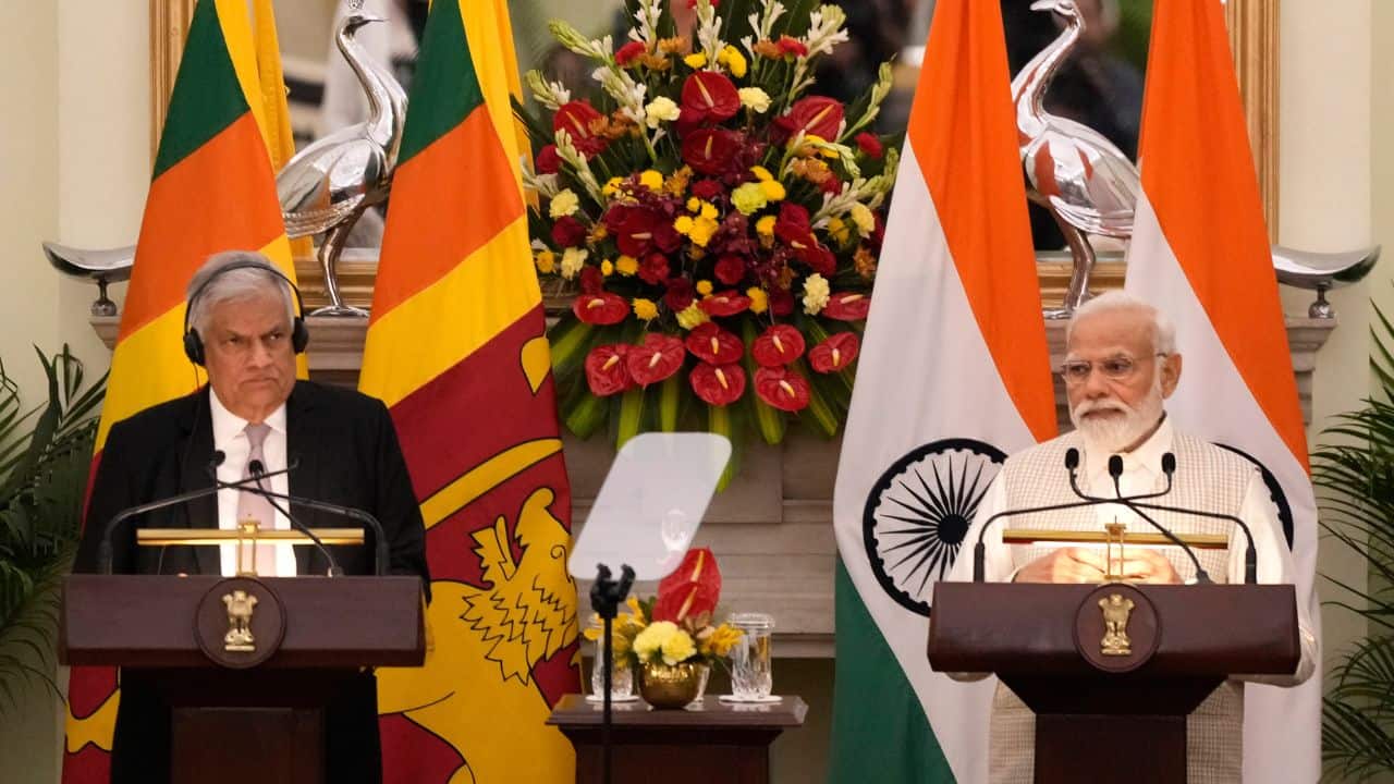 Modi and Wickremesinghe highlighted trade potential in infrastructure and energy as a sign of their growing ties. This included creating an industrial hub at Trincomalee, a seaside city in the northeast of Sri Lanka, and exploring the possibility of building a petroleum pipeline from southern India to Sri Lanka. Out of the several agreements signed between the two countries,network-to-network agreements for the UPI acceptance in Sri Lanka was a major one. (Image: AP) 
