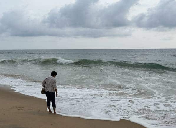 Just before sunset at Golden Sand Beach, Poovar. (Photo: Ashwin Rajagopalan)