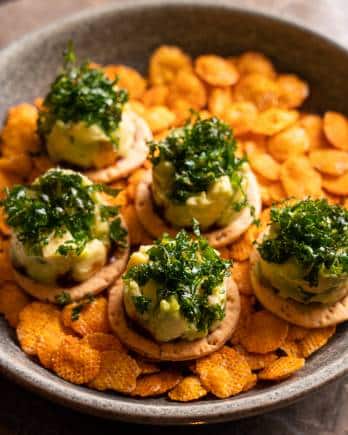Kale and avocado chaat