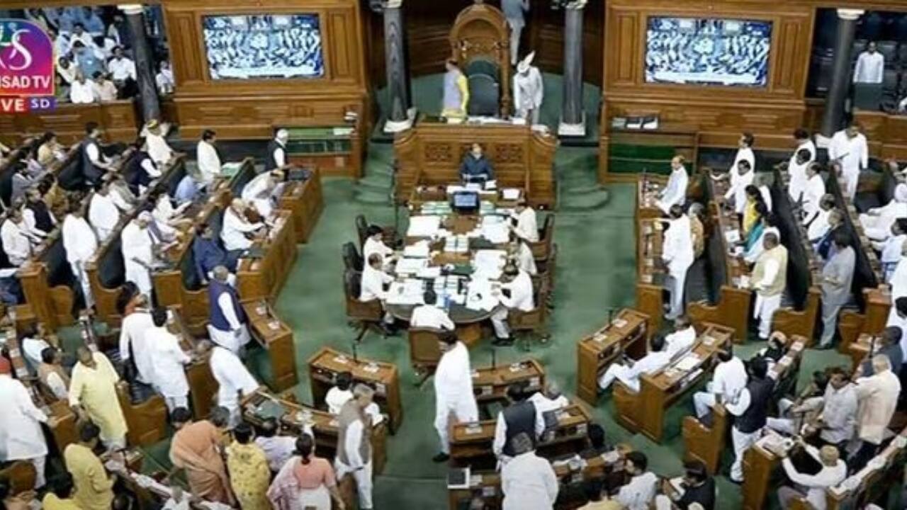 Opposition MPs from various parties seek discussions on the Manipur issue during the Monsoon session of Parliament. A video of two women being paraded naked has sparked controversy. Notices for adjournment motions and suspension of business have been given, with the opposition urging the presence of PM Modi during the discussion. (Image: PTI)