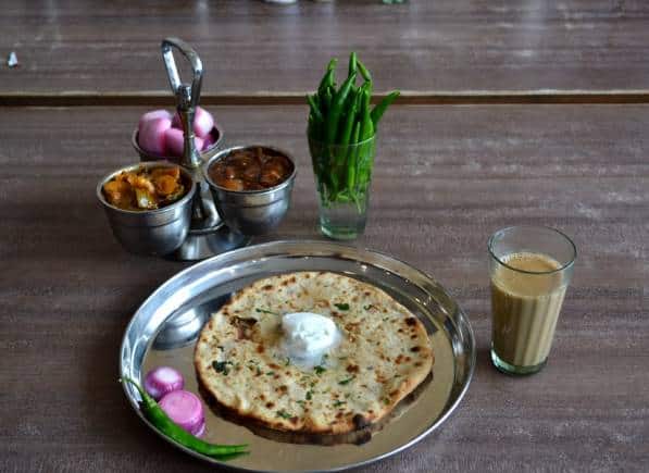 Paratha at Amrik Sukhdev Dhaba Murthal