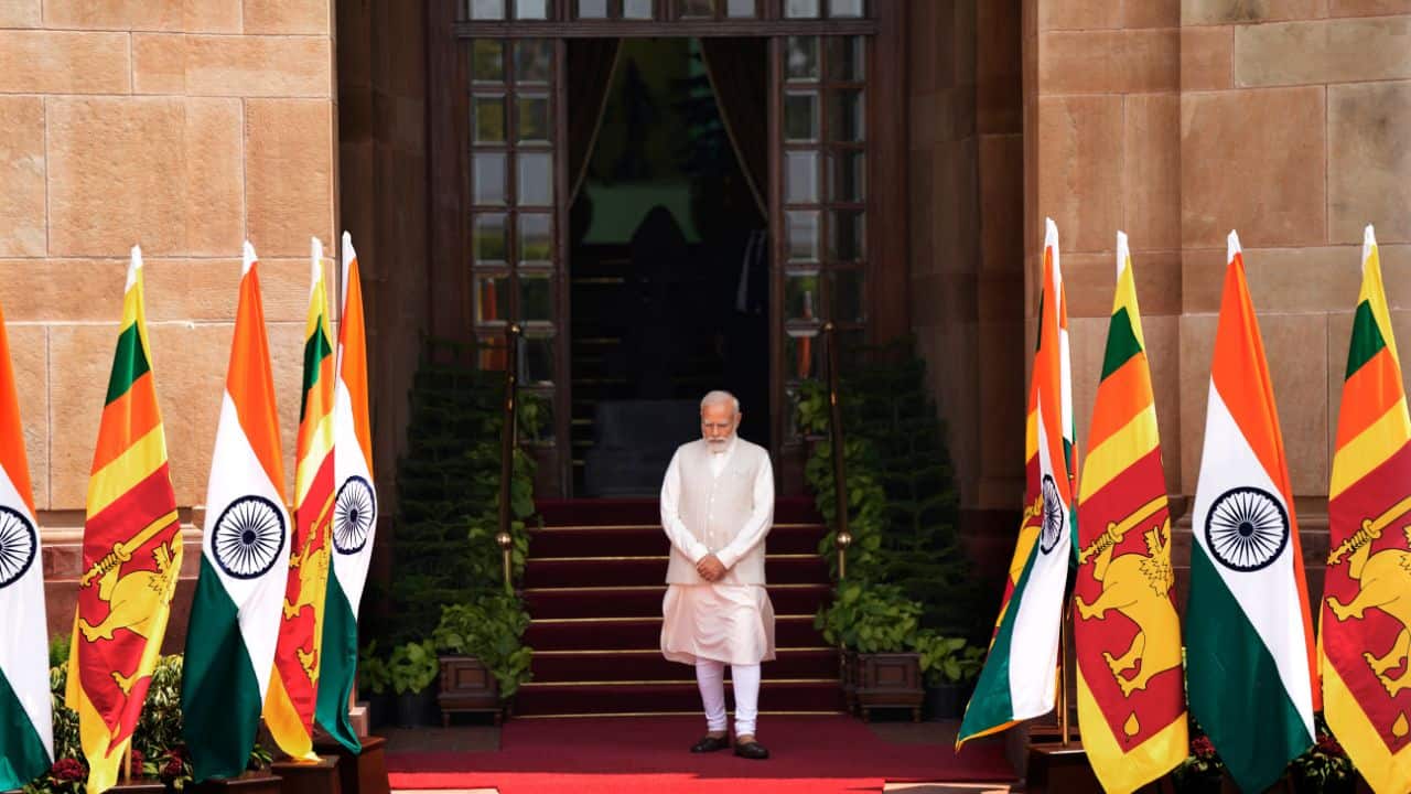 During Sri Lanka's biggest economic crisis last year, India offered its neighbour vital financial and humanitarian aid worth over $4 billion, including food, medication, and fuel to help settle their debts. This actually strengthened India-Sri Lanka relations. (Image: AP)