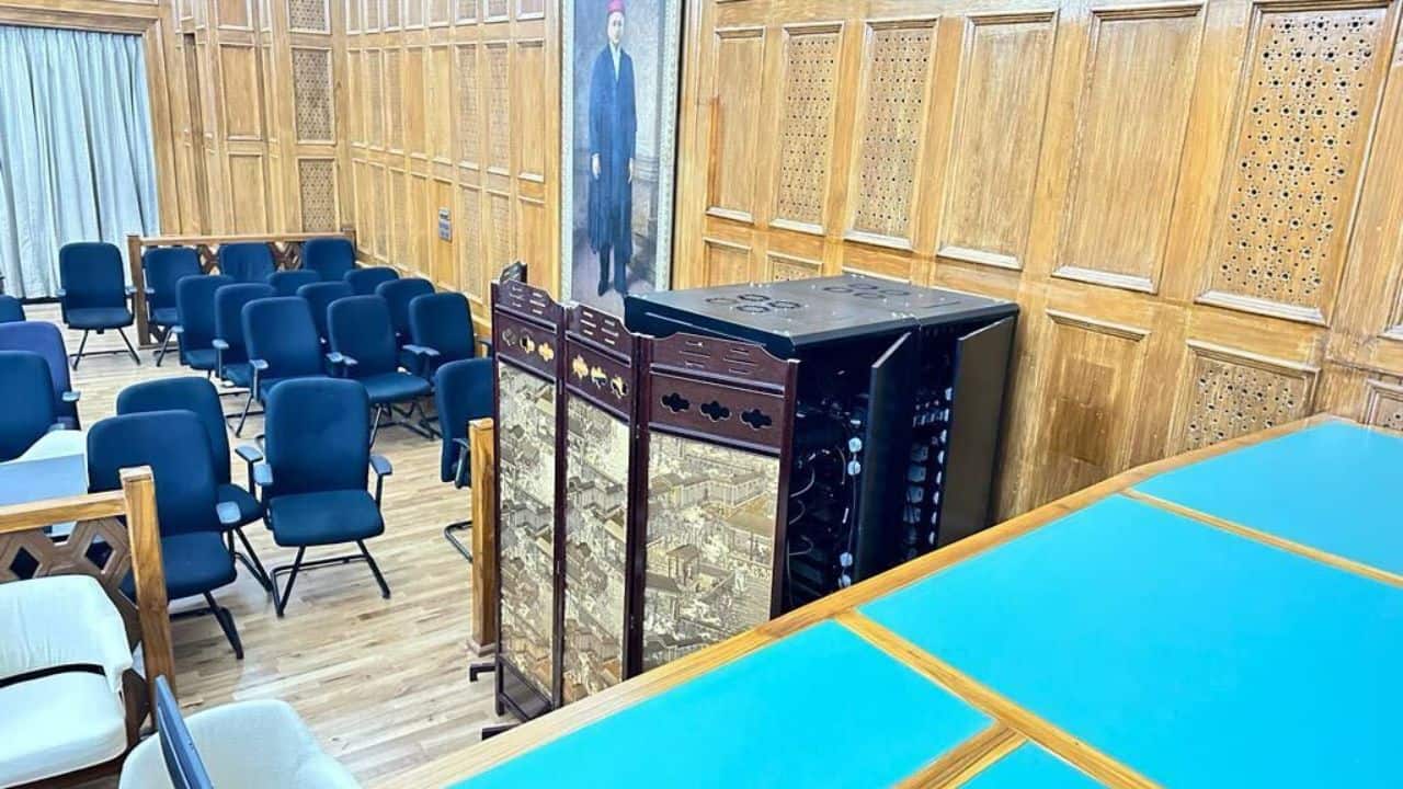 1.The enhancements include installation of Digital Video Conferencing (VC) system to facilitate efficient communication and collaboration in case of remote participation and virtual meetings. Cable cubbies with LAN connections, HDMI outputs, USB C&A ports along with power sockets are installed help use of multimedia devices in a clutter-free manner (Image: Supreme Court of India) 1.The enhancements include installation of Digital Video Conferencing (VC) system to facilitate efficient communication and collaboration in case of remote participation and virtual meetings. Cable cubbies with LAN connections, HDMI outputs, USB C&A ports along with power sockets are installed help use of multimedia devices in a clutter-free manner (Image: Supreme Court of India)