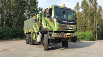 Among the many contracts awarded to Ashok Leyland, the contracts for making the Field Artillery Tractor (FAT 4x4) and the Gun Towing Vehicle (GTV 6x6) (in pic) are notable