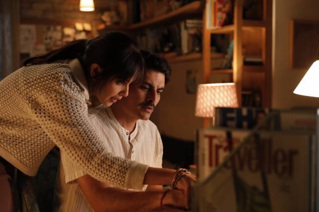 Genelia Deshmukh and Manav Kaul in 'Trial Period'.