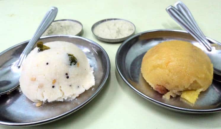 Upma and pineapple sheera at Ram Ashraya