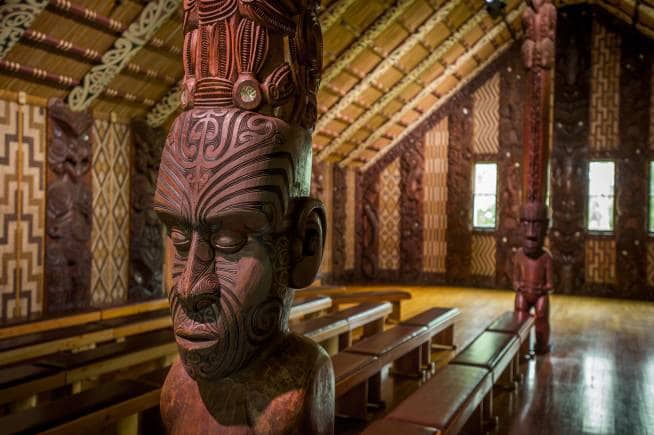 Waitangi Treaty Grounds Meeting House, New Zealand. (Photo: David Kirkland)