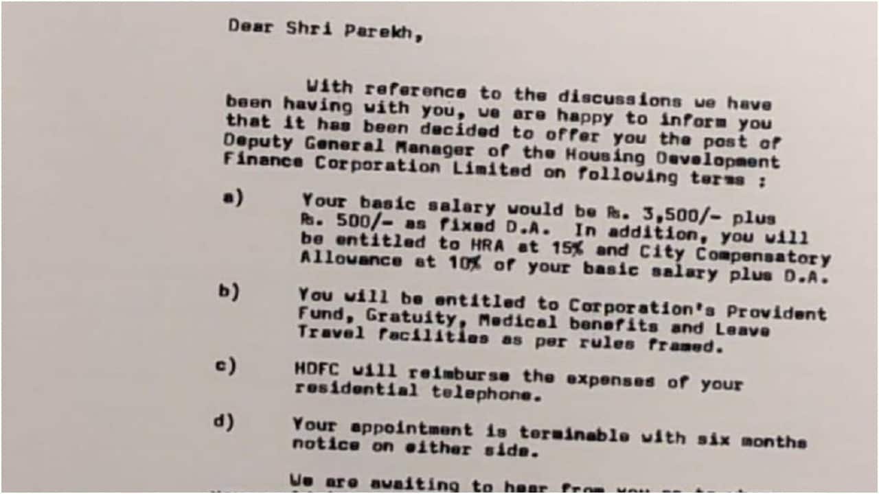 Deepak Parekh was offered a job as the Deputy General Manager at HDFC.