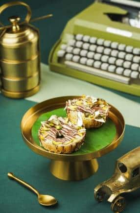 World Chocolate Day 2023 Nutella Ghewar Tart at Nksha
