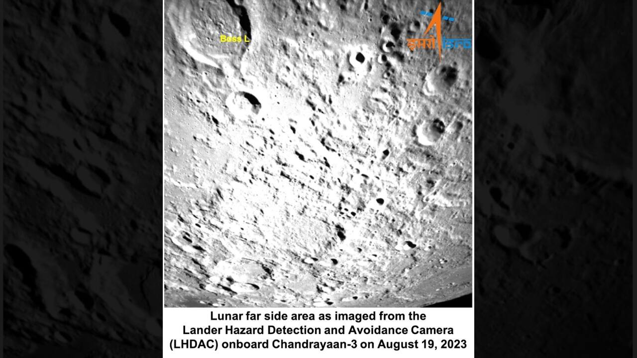 This camera, which helps find a safe landing site -- without boulders or deep trenches -- during descent, was developed by the Space Applications Centre (SAC) in Ahmedabad, a major research and development centre of ISRO. (Image: X/@isro) This camera, which helps find a safe landing site -- without boulders or deep trenches -- during descent, was developed by the Space Applications Centre (SAC) in Ahmedabad, a major research and development centre of ISRO. (Image: X/@isro)
