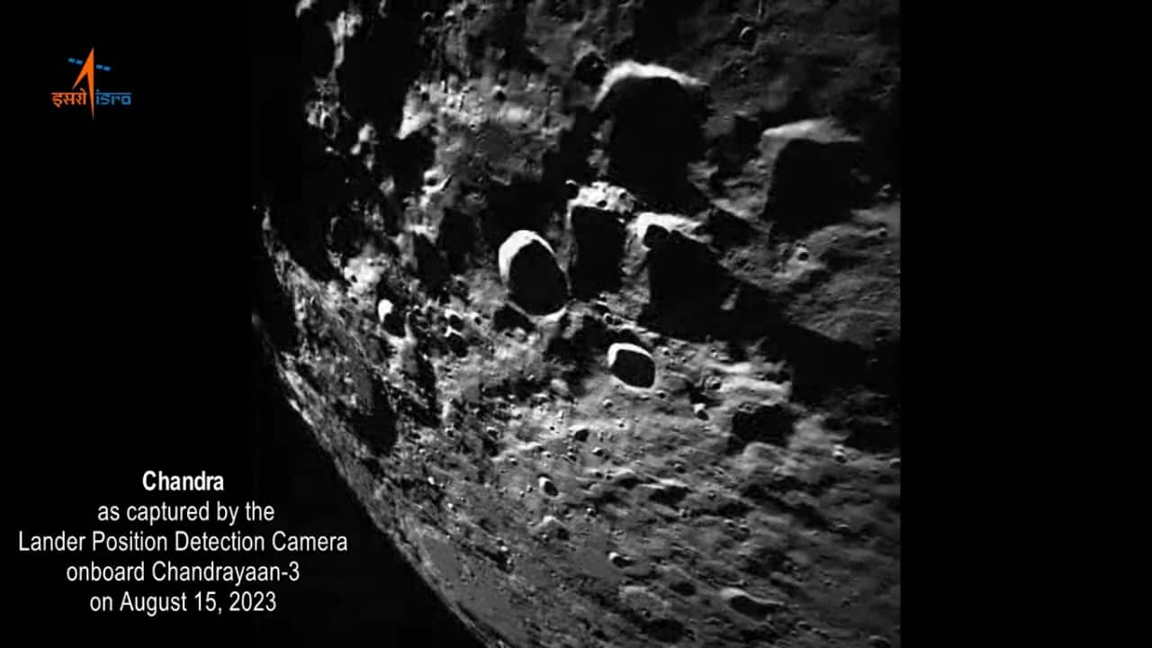 A few days ago, ISRO released the images of the Moon taken by the Lander Position Detection Camera (LPDC) aboard Chandrayaan-3 on August 15. (Image: X/@isro) (With inputs from agencies) A few days ago, ISRO released the images of the Moon taken by the Lander Position Detection Camera (LPDC) aboard Chandrayaan-3 on August 15. (Image: X/@isro) (With inputs from agencies)