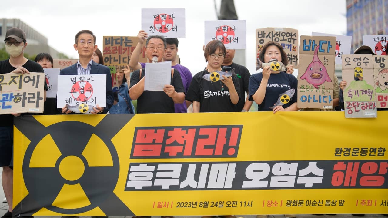 Final preparation for the release began August 22, when just one ton of treated water was sent from a tank for dilution with 1,200 tons of seawater, and the mixture was kept in the primary pool for two days for final sampling to ensure safety, Matsumoto said. A batch of 460 tons was to be sent to the mixing pool on August 24 for the actual discharge. (Image: AP)