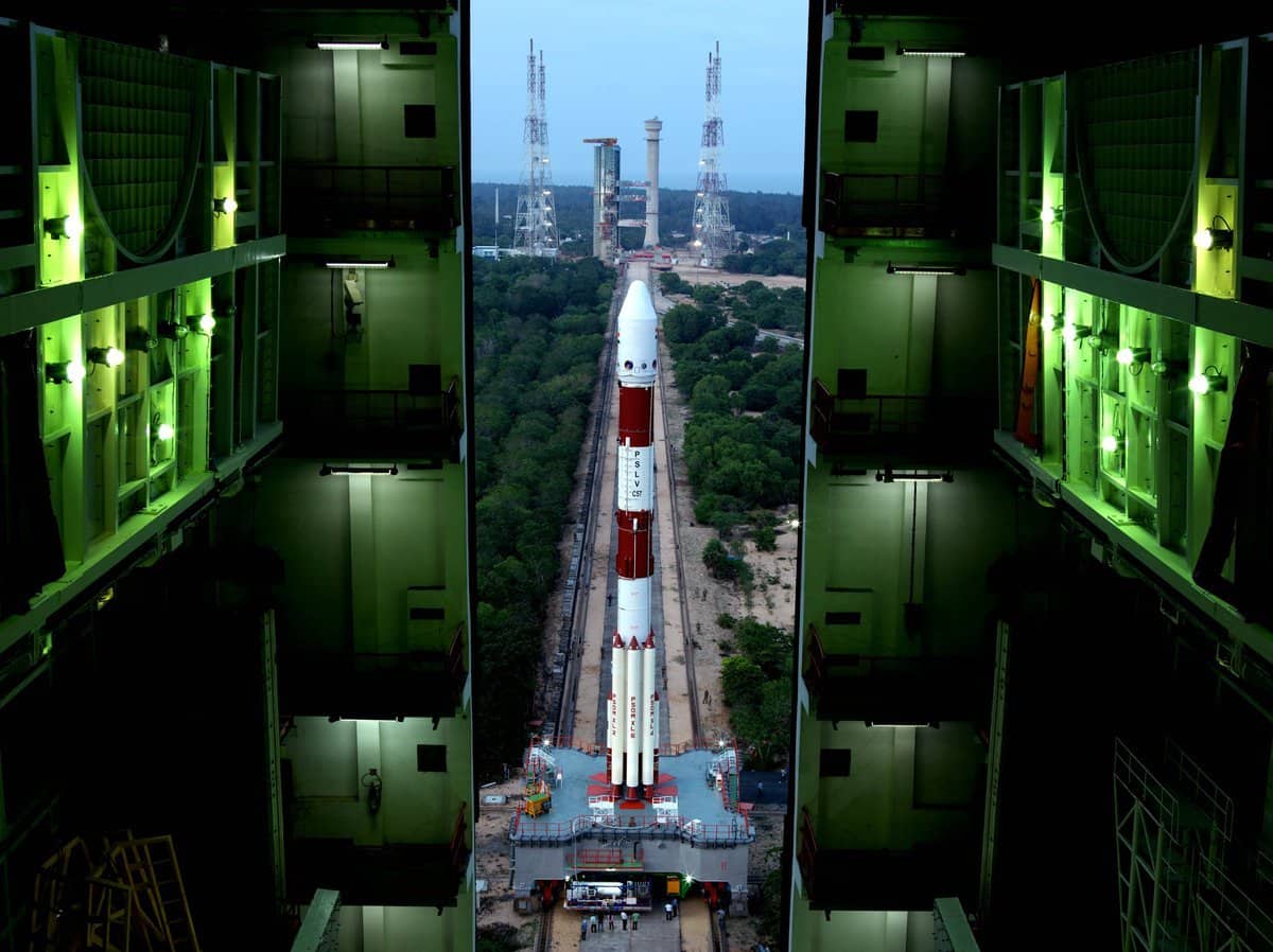 The Aditya-L1 mission will be launched via ISRO's PSLV XL rocket, taking off from Satish Dhawan Space Centre SHAR. In the initial phase, the rocket will be placed in a Low Earth Orbit, post which the orbit will subsequentrly progress to become more elliptical. Later, the spacecraft will be lainched towards the Lagrange point (L1) through the use of onboard propulsion. (Image: ANI) 