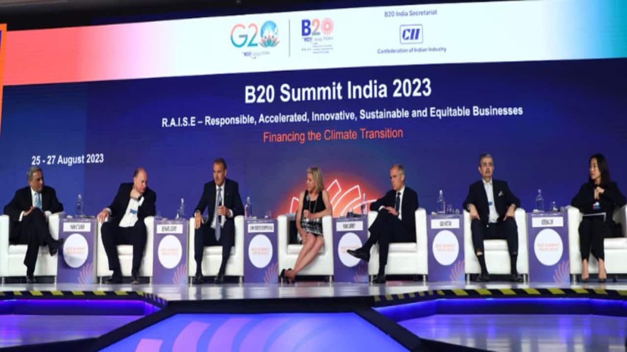 India B20-top |  Wereldwijde leidinggevenden bespreken op maat gemaakte ESG-oplossingen voor ontwikkelingslanden