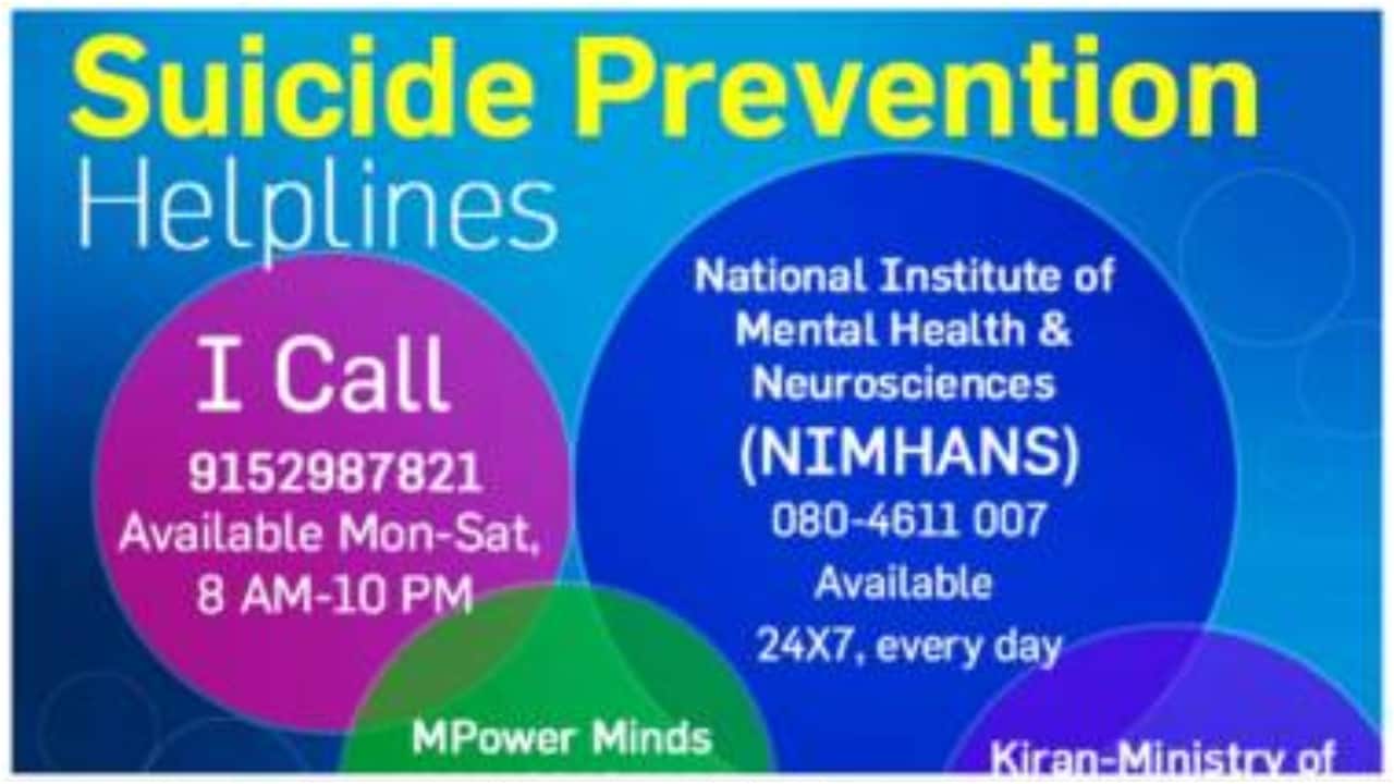 Suicide prevention helplines