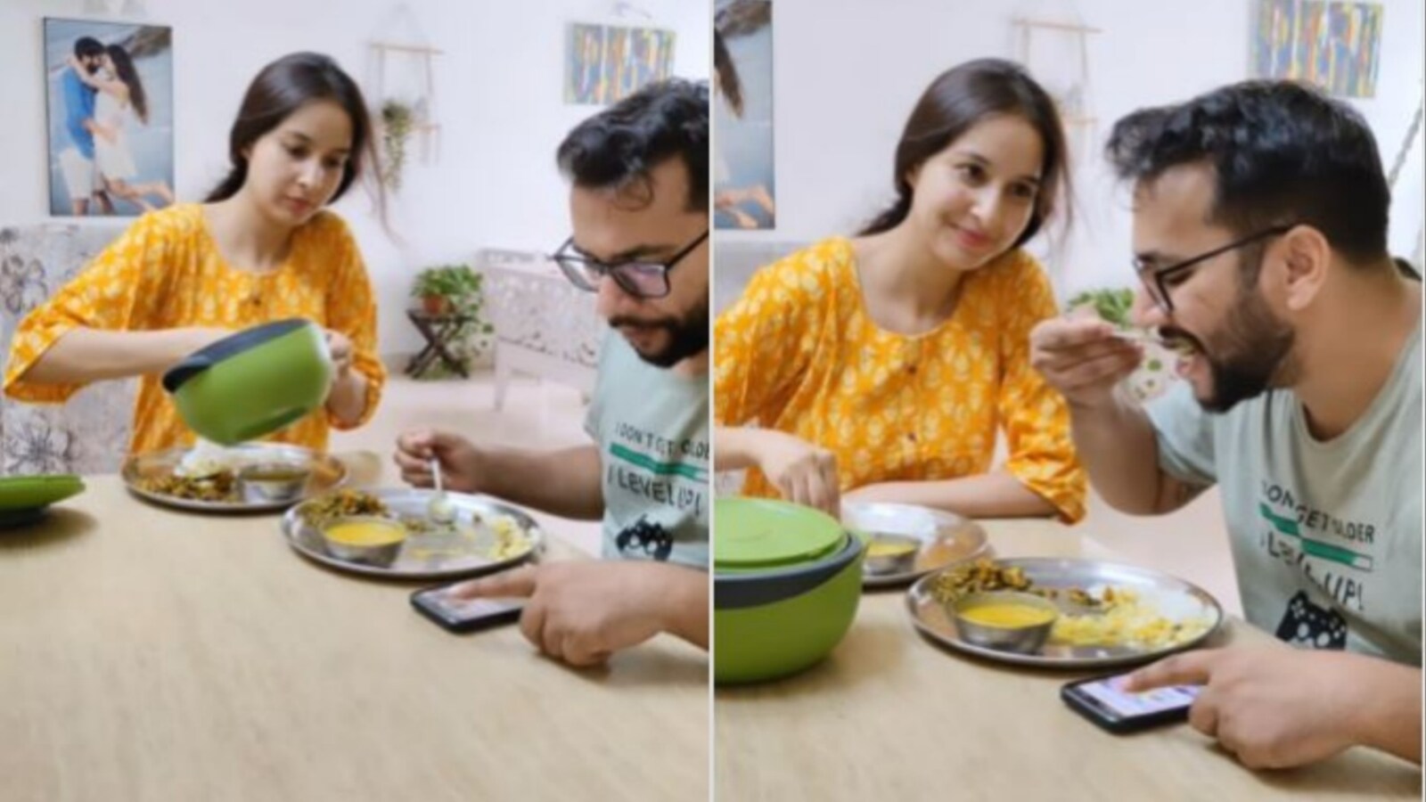 Wife gives up last bit of food for husband. Viral video slammed for  glorifying gender roles