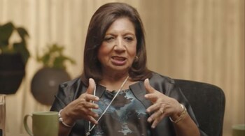 Kiran Mazumdar Shaw also shared that once the finance was sorted, she faced problem in hiring people. (Screenshot from Nikhil Kamath's podcast, ‘WTF is with Nikhil Kamath’)