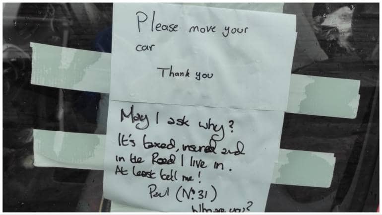 'Who are you?': Conversation between 2 people over car parking is viral - Vimarsana News
