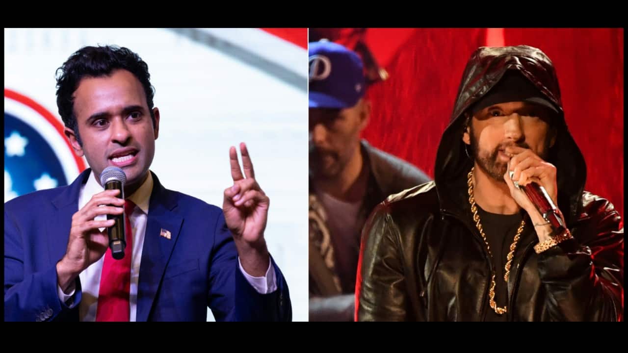 Eminem asks Republican hopeful Vivek Ramaswamy to stop rapping his songs