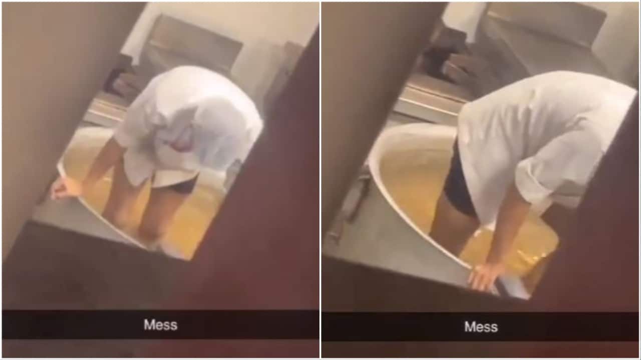 OP Jindal Global University canteen worker mashes potatoes with feet, video sparks protests